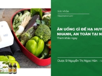 Ăn uống gì để Hạ Huyết Áp nhanh, an toàn tại nhà
