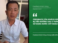 Feedback của khách hàng bị Tiểu Đường 3 năm sau khi sử dụng nước cốt nhàu vital 2 tháng