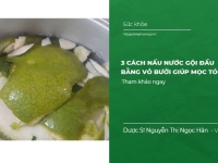 3 Cách nấu nước Gội Đầu bằng vỏ bưởi giúp mọc tóc nhanh