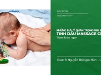 Những Lưu Ý Quan Trọng Khi Sử Dụng Tinh Dầu Massage Cho Bé