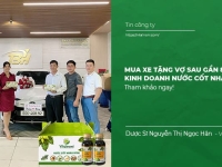 Anh Nguyễn Cao Thắng mua xe tặng vợ sau gần 8 tháng kinh doanh Nước Cốt Nhàu cùng Vital Noni