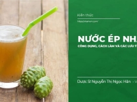 Nước ép nhàu: Công dụng, cách làm và các lưu ý khi uống