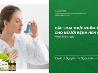 Các loại Thực phẩm tốt cho người bệnh Hen Suyễn