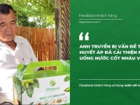 Anh Truyền bị vấn đề Tai Biến - huyết áp đã cải thiện nhờ uống nước cốt nhàu Vital - Vitalnoni.com