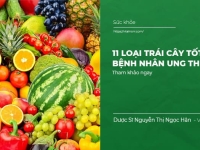 11 loại Trái cây tốt cho bệnh nhân ung thư