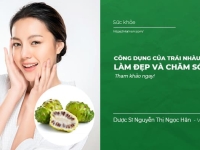Công dụng của trái nhàu trong làm đẹp và chăm sóc da