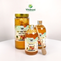 MẬT ONG KHOÁI NGUYÊN SÁP
Chai 1 lít