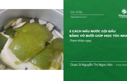3 Cách nấu nước Gội Đầu bằng vỏ bưởi giúp mọc tóc nhanh