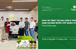 Anh Nguyễn Cao Thắng mua xe tặng vợ sau gần 8 tháng kinh doanh Nước Cốt Nhàu cùng Vital Noni