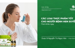 Các loại Thực phẩm tốt cho người bệnh Hen Suyễn