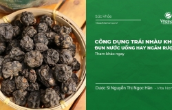 Công dụng Trái nhàu khô, đun nước uống hay ngâm rượu