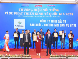 Vitalnoni được vinh danh “Thương hiệu vì sự phát triển kinh tế quốc gia 2025” 