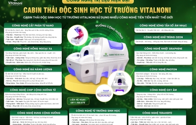 Cabin tái sinh Vitalnoni – khoang năng lượng tích hợp 12 công nghệ hỗ trợ chăm sóc sức khỏe thế hệ mới