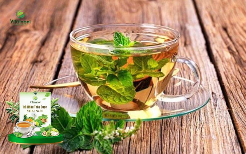 Trà bạc hà hỗ trợ trị táo bón
