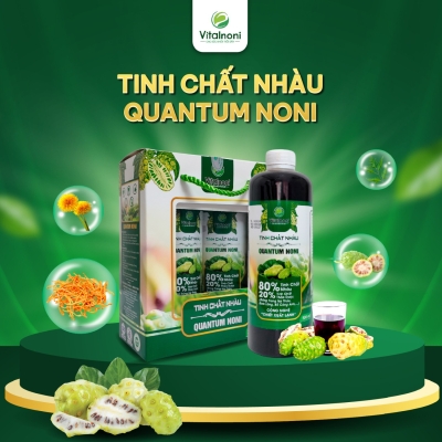 TINH CHẤT NHÀU QUANTUM NONI - Hộp 2 chai x 500ml/chai