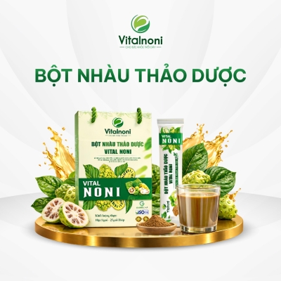 BỘT NHÀU THẢO DƯỢC VITAL
Hộp 25 Gói x 10gr/gói