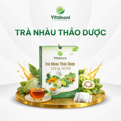 TRÀ NHÀU THẢO DƯỢC VITALNONI
Hộp 20 gói x 4gr/gói