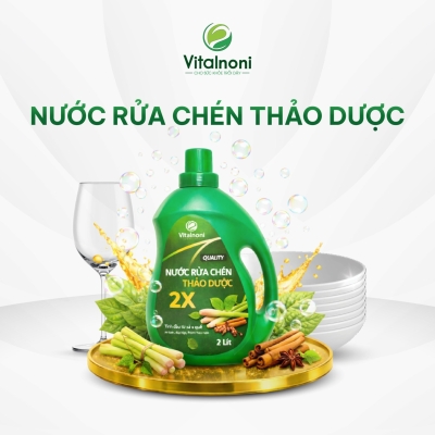 NƯỚC RỬA CHÉN THẢO DƯỢC VITALNONI
Can 2 lít