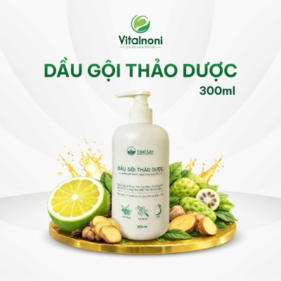 DẦU GỘI THẢO DƯỢC VITALNONI
Chai 300ml – Quy cách trải nghiệm