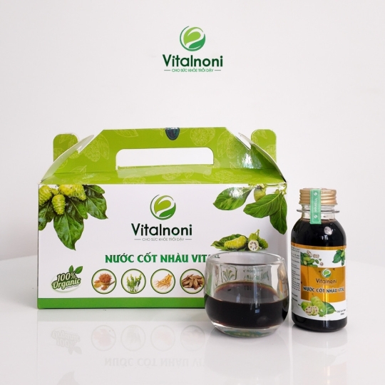 NƯỚC CỐT NHÀU VITAL
Hộp 10 chai x 100ml/chai
