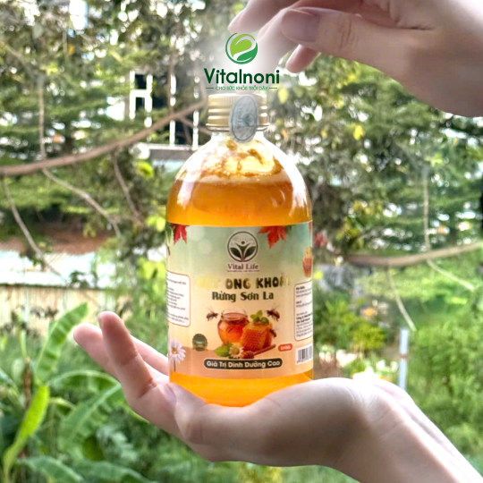 MẬT ONG KHOÁI KHÔNG SÁP
Chai 1 lít