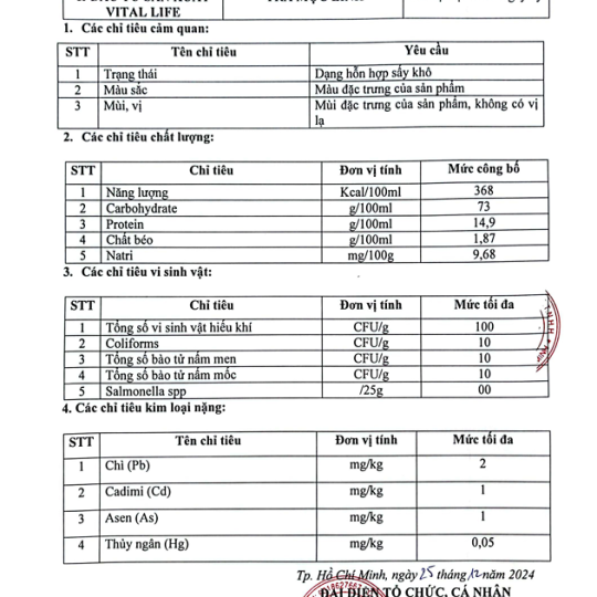 TRÀ MỘC LINH VITAL 200gram