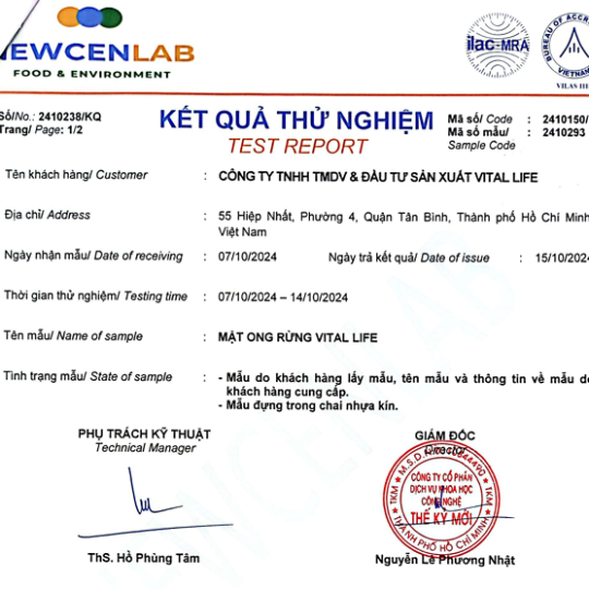 MẬT ONG KHOÁI - RỪNG SƠN LA chai 500ml