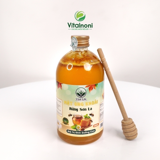MẬT ONG KHOÁI - RỪNG SƠN LA chai 500ml