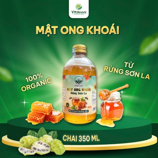 MẬT ONG KHOÁI – RỪNG SƠN LA chai 350ml