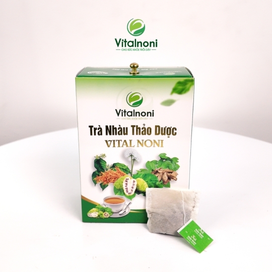 TRÀ NHÀU THẢO DƯỢC VITALNONI
Hộp 20 gói x 4gr/gói
