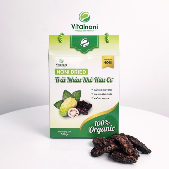 TRÁI NHÀU KHÔ HỮU CƠ CAO CẤP 500g 