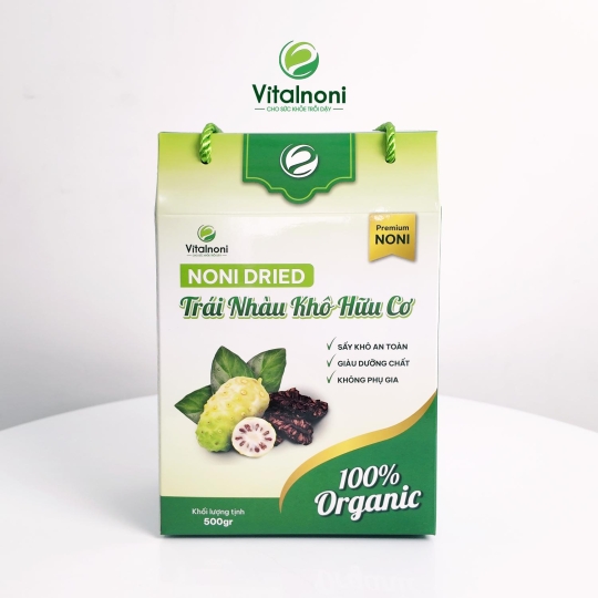 TRÁI NHÀU KHÔ HỮU CƠ CAO CẤP 500g 